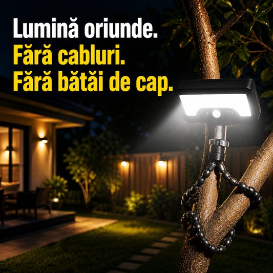 FlexiGlow 360 - Lumină Solară Flexibilă