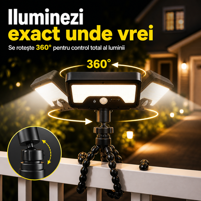 FlexiGlow 360 - Lumină Solară Flexibilă
