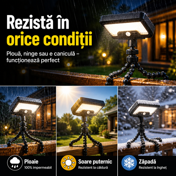 FlexiGlow 360 - Lumină Solară Flexibilă