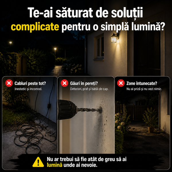FlexiGlow 360 - Lumină Solară Flexibilă